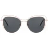 Gafas sol cat-eye dorado, vista frontal